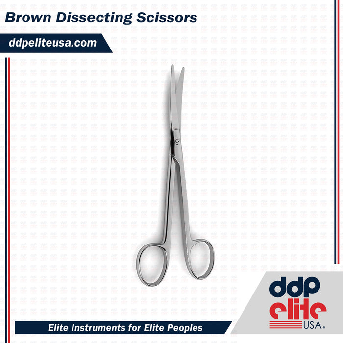 Brown Dissecting Scissors - ddpeliteusa