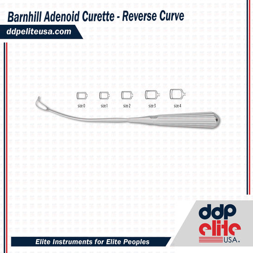 Barnhill Adenoid Curette - Reverse Curve - ddpeliteusa