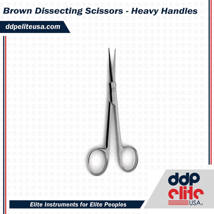 Brown Dissecting Scissors - Heavy Handles - ddpeliteusa