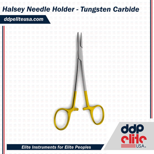 Halsey Needle Holder - Tungsten Carbide - ddpeliteusa