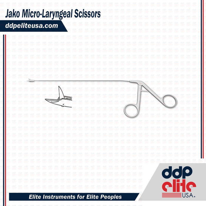 Jako Micro-Laryngeal Scissors - ddpeliteusa