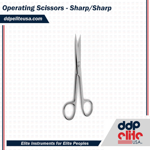 Operating Scissors - Sharp/Sharp - ddpeliteusa