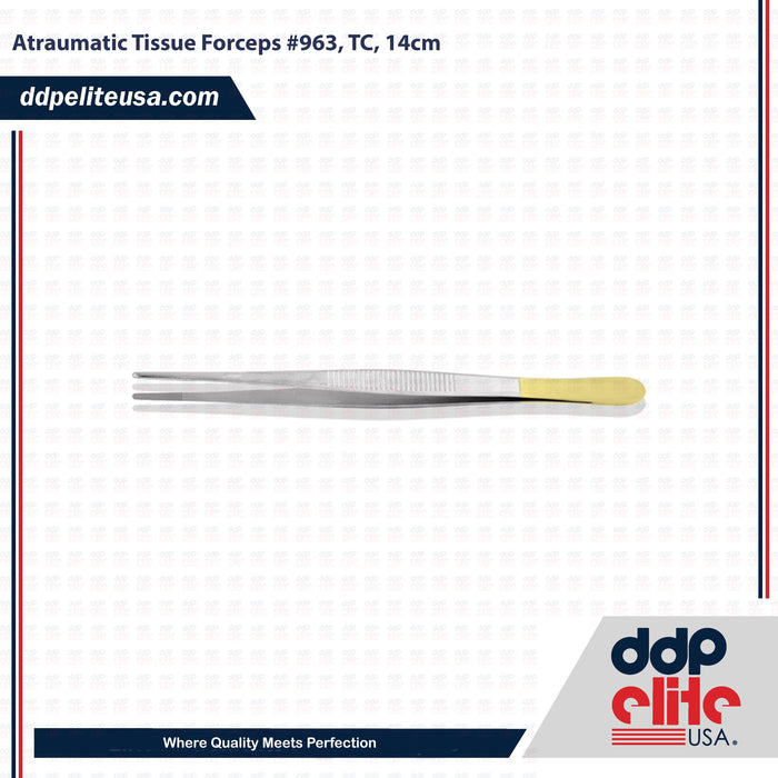 Atraumatic Tissue Forceps, TC, 14cm - ddpeliteusa