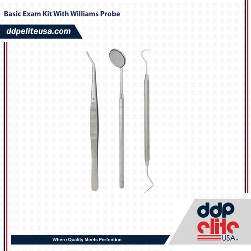 Basic Dental Exam Kit With Williams Probe Instrument