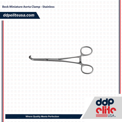 Beck Miniature Aorta Clamp - Stainless - ddpeliteusa