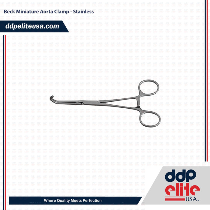 Beck Miniature Aorta Clamp - Stainless - ddpeliteusa