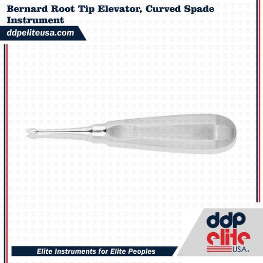 bernard root tip elevator curved spade dental instrument