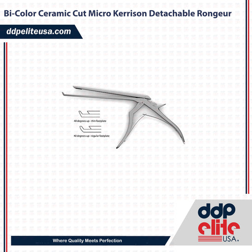 Bi-Color Ceramic Cut Micro Kerrison Detachable Rongeur - ddpeliteusa