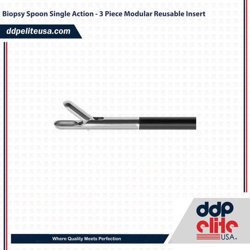 Biopsy Spoon Single Action - 3 Piece Modular Reusable Insert - ddpeliteusa