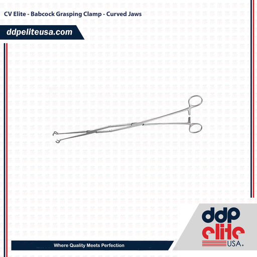 CV Elite - Babcock Grasping Clamp - Curved Jaws - ddpeliteusa