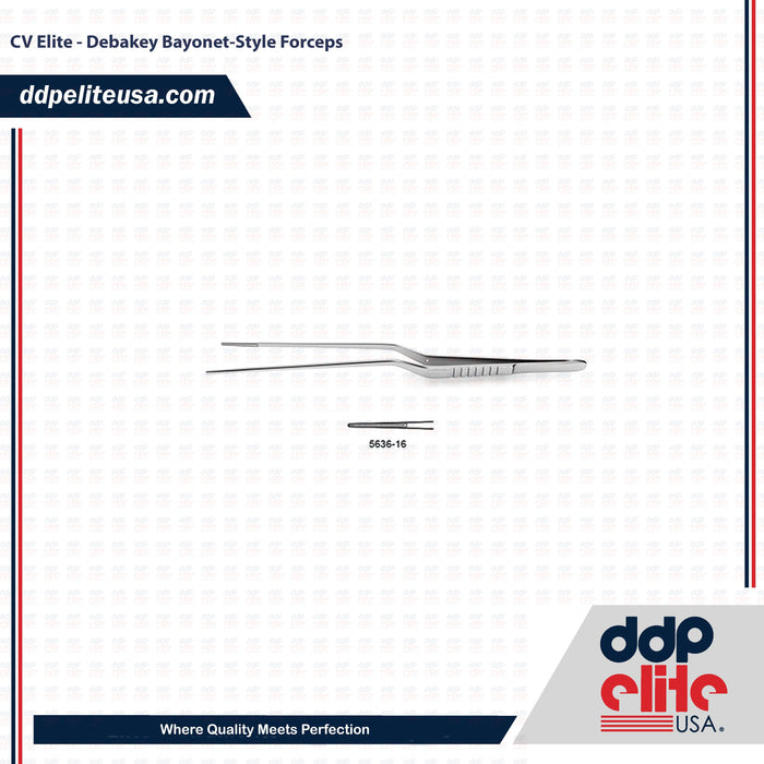 CV Elite - Debakey Bayonet-Style Forceps - ddpeliteusa