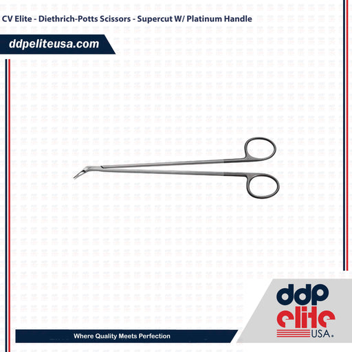 CV Elite - Diethrich-Potts Scissors - Supercut W/ Platinum Handle - ddpeliteusa