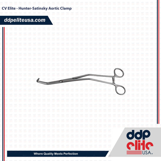 CV Elite - Hunter-Satinsky Aortic Clamp - ddpeliteusa