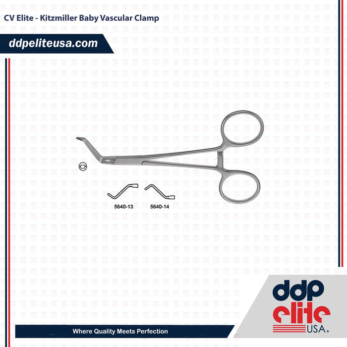 CV Elite - Kitzmiller Baby Vascular Clamp - ddpeliteusa