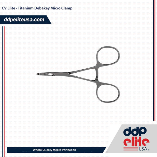 CV Elite - Titanium Debakey Micro Clamp - ddpeliteusa