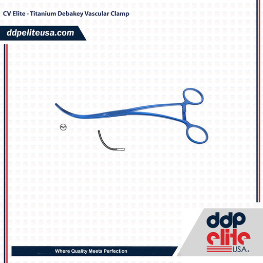 CV Elite - Titanium Debakey Vascular Clamp - ddpeliteusa