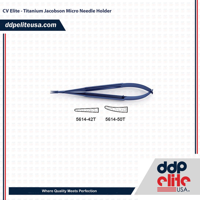 CV Elite - Titanium Jacobson Micro Needle Holder - ddpeliteusa