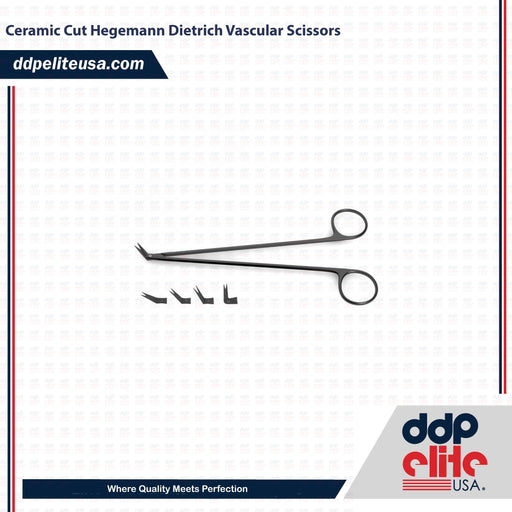 Ceramic Cut Hegemann Dietrich Vascular Scissors - ddpeliteusa