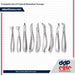 Complete Set of 9 Apical Retention Forceps - ddpeliteusa