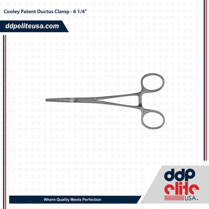 Cooley Patent Ductus Clamp - 6 1/4" - ddpeliteusa