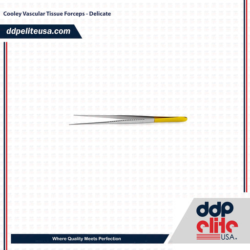 Cooley Vascular Tissue Forceps - Delicate - ddpeliteusa