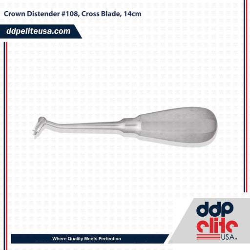 Crown Distender #108, Cross Blade, 14cm - ddpeliteusa