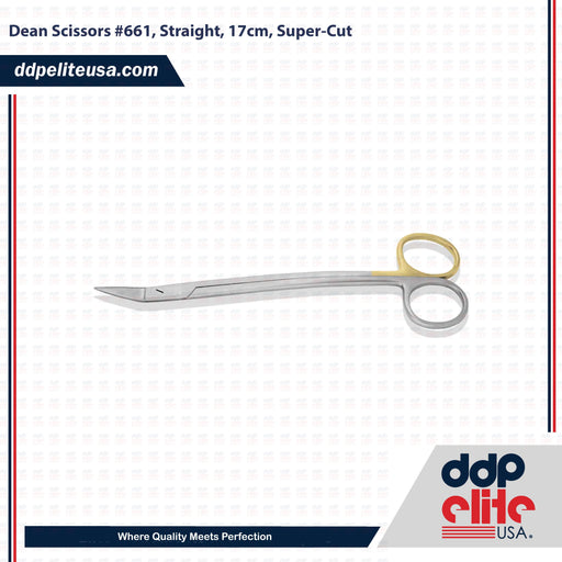 Dean Scissors #661, Straight, 17cm, Super-Cut - ddpeliteusa