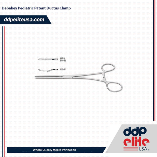 Debakey Pediatric Patent Ductus Clamp - ddpeliteusa