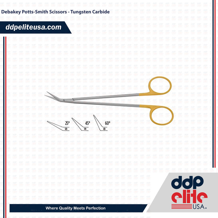 Debakey Potts-Smith Scissors - Tungsten Carbide - ddpeliteusa