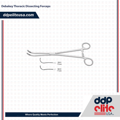 Debakey Thoracic Dissecting Forceps - ddpeliteusa