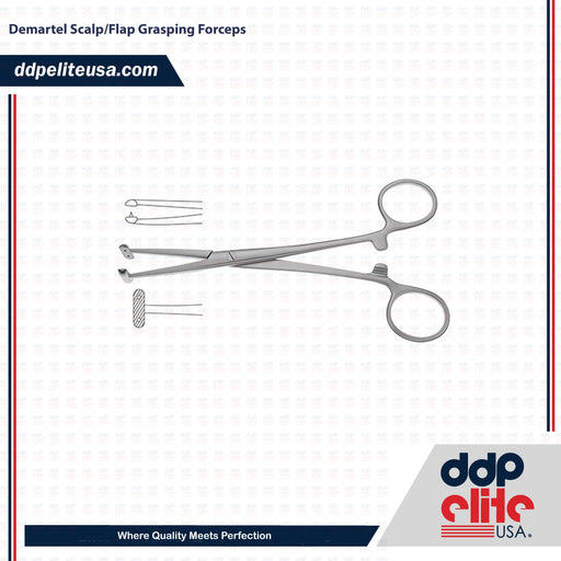 Demartel Scalp/Flap Grasping Forceps - ddpeliteusa