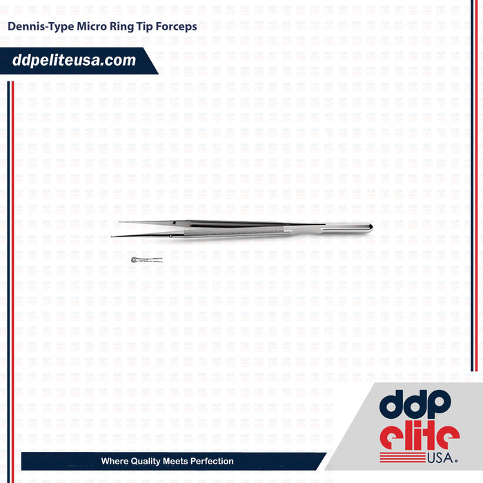 Dennis-Type Micro Ring Tip Forceps - ddpeliteusa