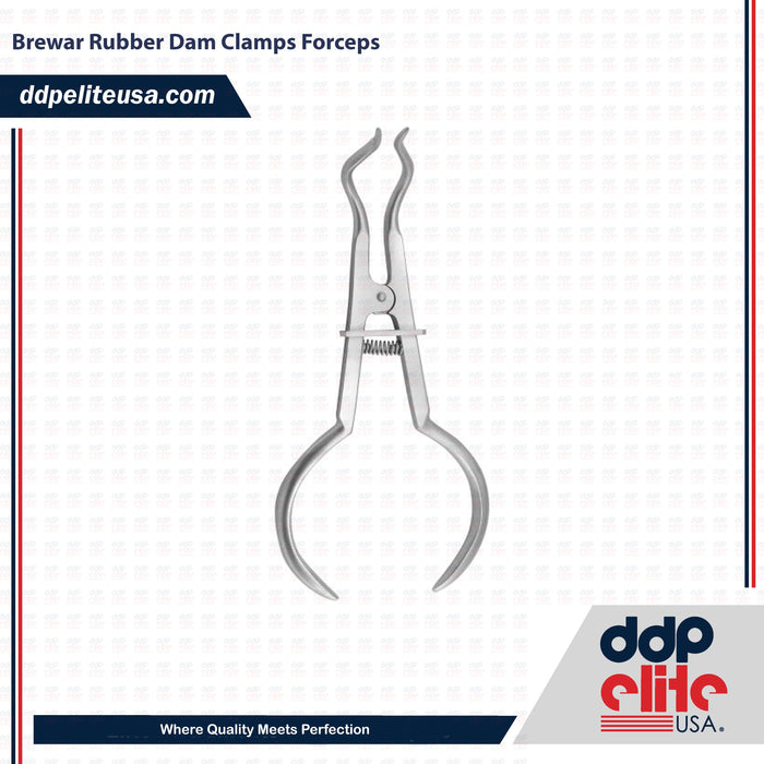 Dental Brewar Rubber Dam Clamps Forceps Instrument - ddpeliteusa