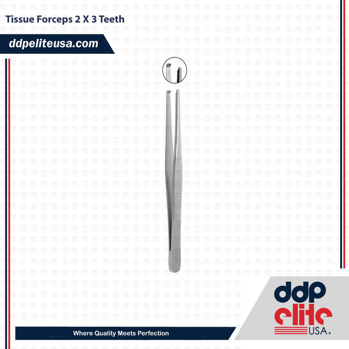 Diagnostic Tissue Forceps Teeth Instrument