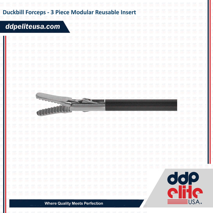 Duckbill Forceps - 3 Piece Modular Reusable Insert - ddpeliteusa