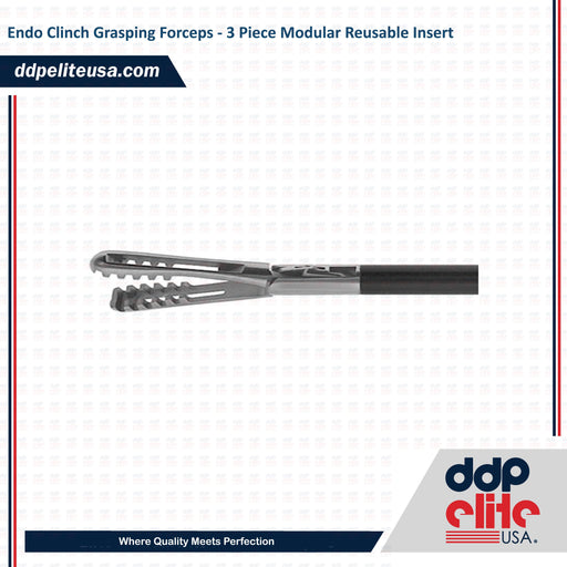 Endo Clinch Grasping Forceps - 3 Piece Modular Reusable Insert - ddpeliteusa