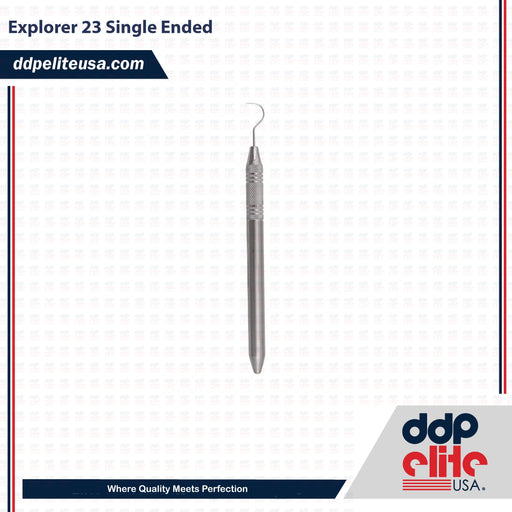 explorer single ended dental instrument