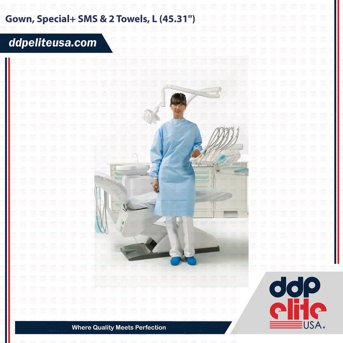 Gown, Special+ SMS & 2 Towels, L (45.31") - ddpeliteusa