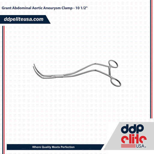 Grant Abdominal Aortic Aneurysm Clamp - 10 1/2" - ddpeliteusa