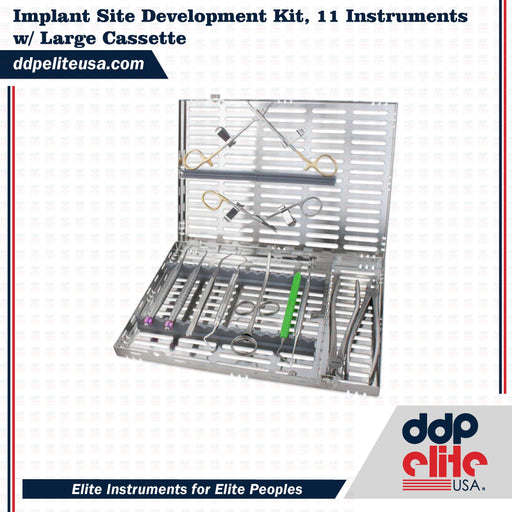 implant site development kit w large cassette dental instrument
