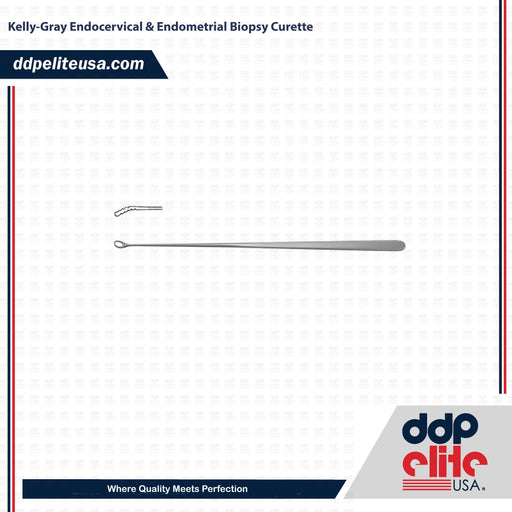 Kelly-Gray Endocervical & Endometrial Biopsy Curette - ddpeliteusa