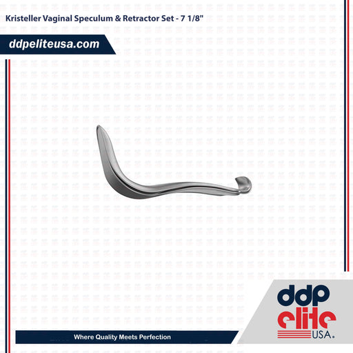 Kristeller Vaginal Speculum & Retractor Set - 7 1/8" - ddpeliteusa