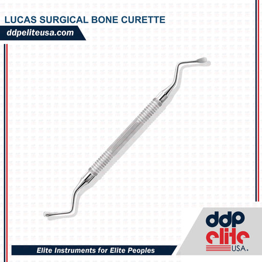 Lucas Surgical Bone Curette Instrument 3.0mm Wide - ddpeliteusa