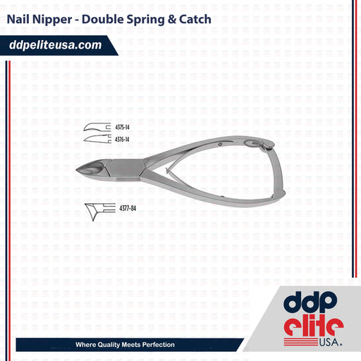 Nail Nipper - Double Spring & Catch - ddpeliteusa