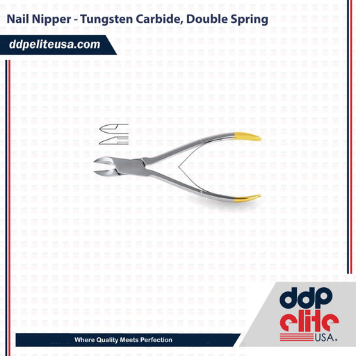 Nail Nipper - Tungsten Carbide, Double Spring - ddpeliteusa
