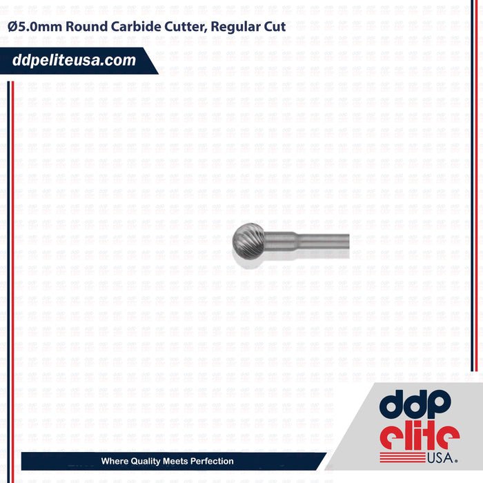 Ø5.0mm Round Carbide Cutter, Regular Cut - ddpeliteusa