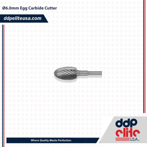 Ø6.0mm Egg Carbide Cutter - ddpeliteusa