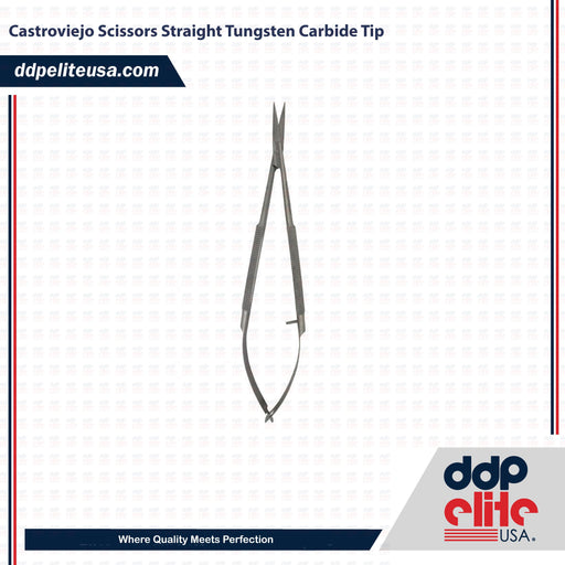 Orthodontic Castroviejo Scissors Instrument Straight Tungsten Carbide Tip