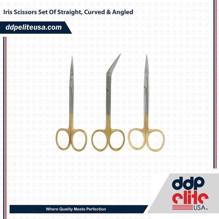 Orthodontic Iris Scissors Set Curved and Straight