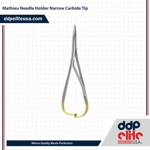 Narrow Elastic Mathieu Needle Holder Carbide Tip